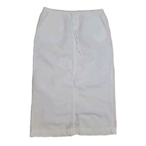White Stag Pencil Long Skirt Linen Blend Size Large